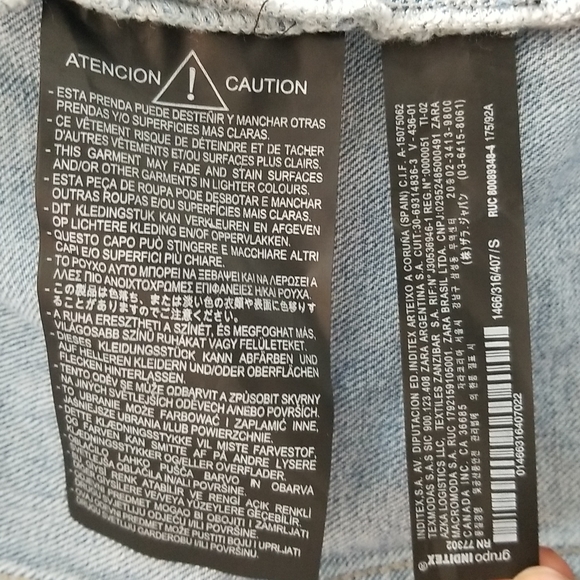 Zara Printed Critical Thinker Denim Jacket, Size S - Picture 16 of 16